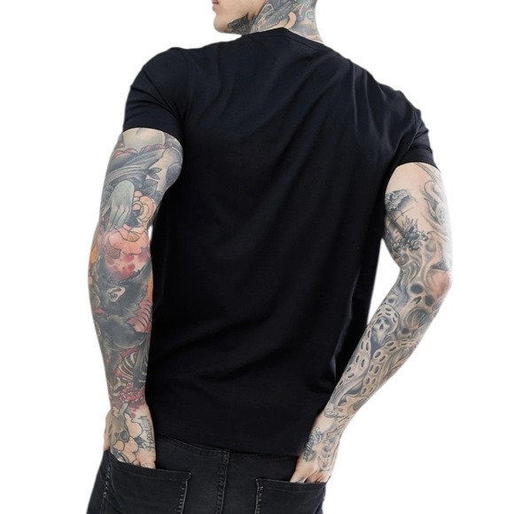 NWT Hugo Dafe Rave Print with 3m Hugo Logo T shirt in Black Size M - Picture 3 of 11